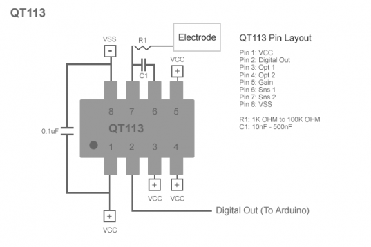 QT113 Pin Layout