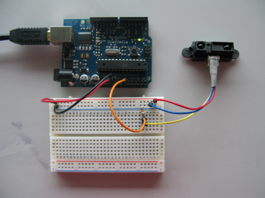 GP2D12 & Arduino