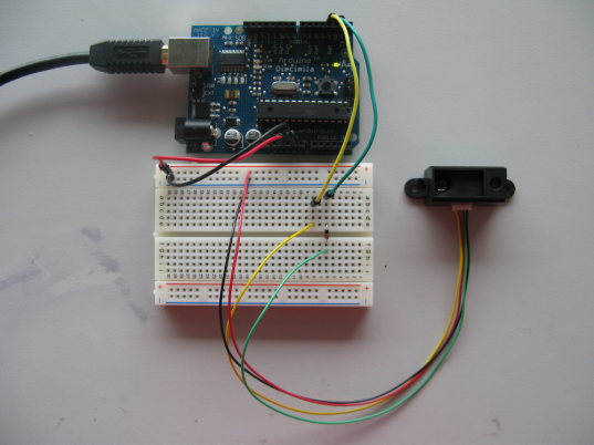 GP2D02 & Arduino